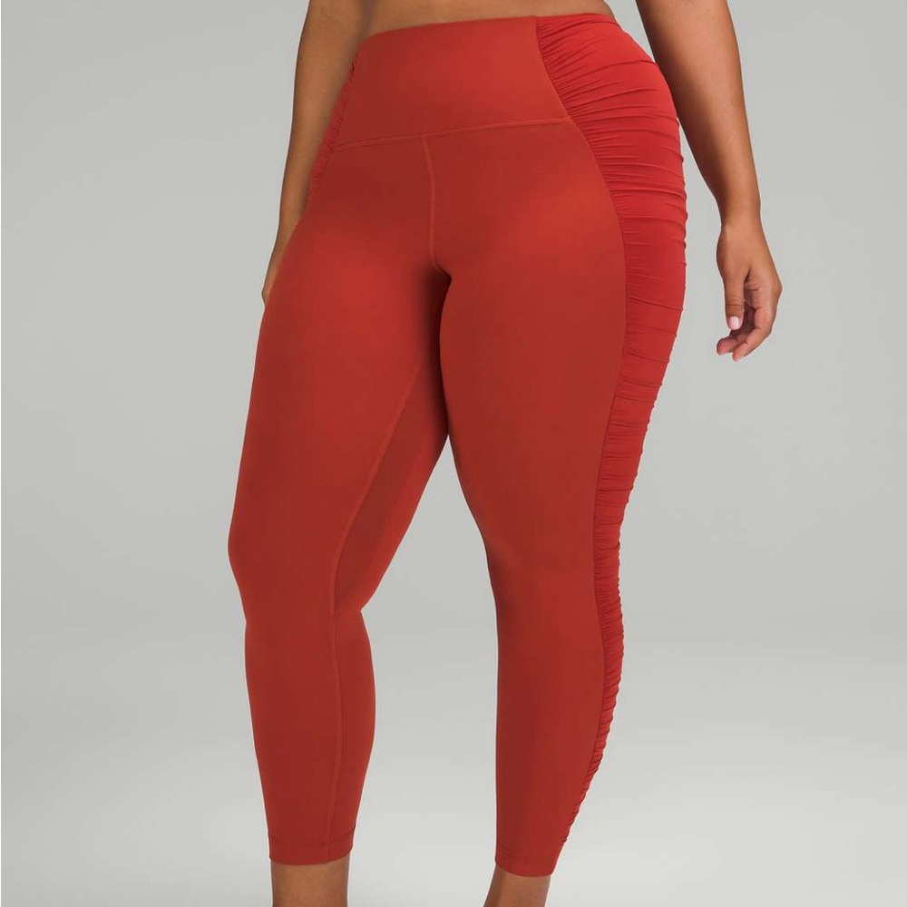lululemon athletica Align 25” ruched pant in Cayenne